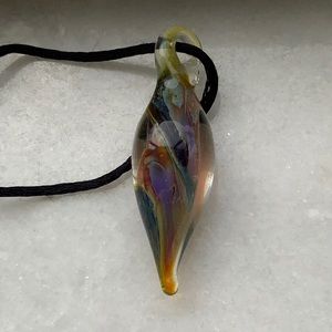 Unique Magical Hand-Blown Glass Pendant